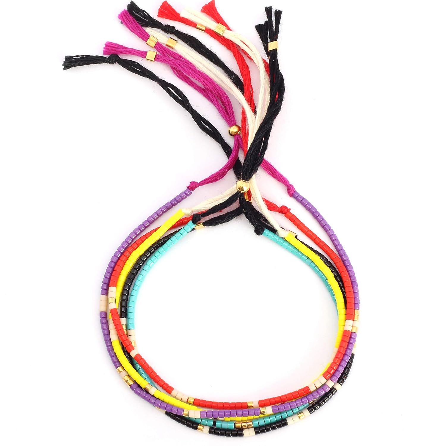 Custom Morse Code Bracelet, Available in Turquoise, Red, Purple, Yellow and Black