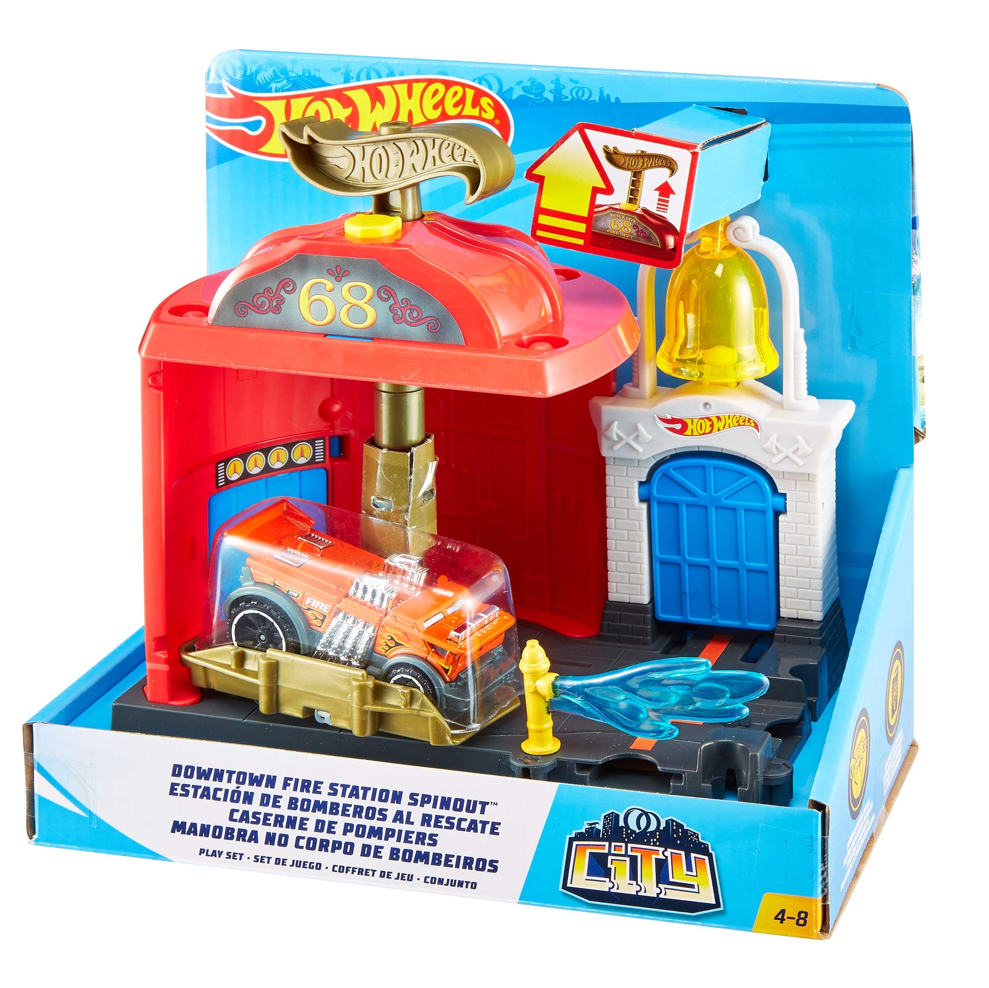 hot wheels fire station playset