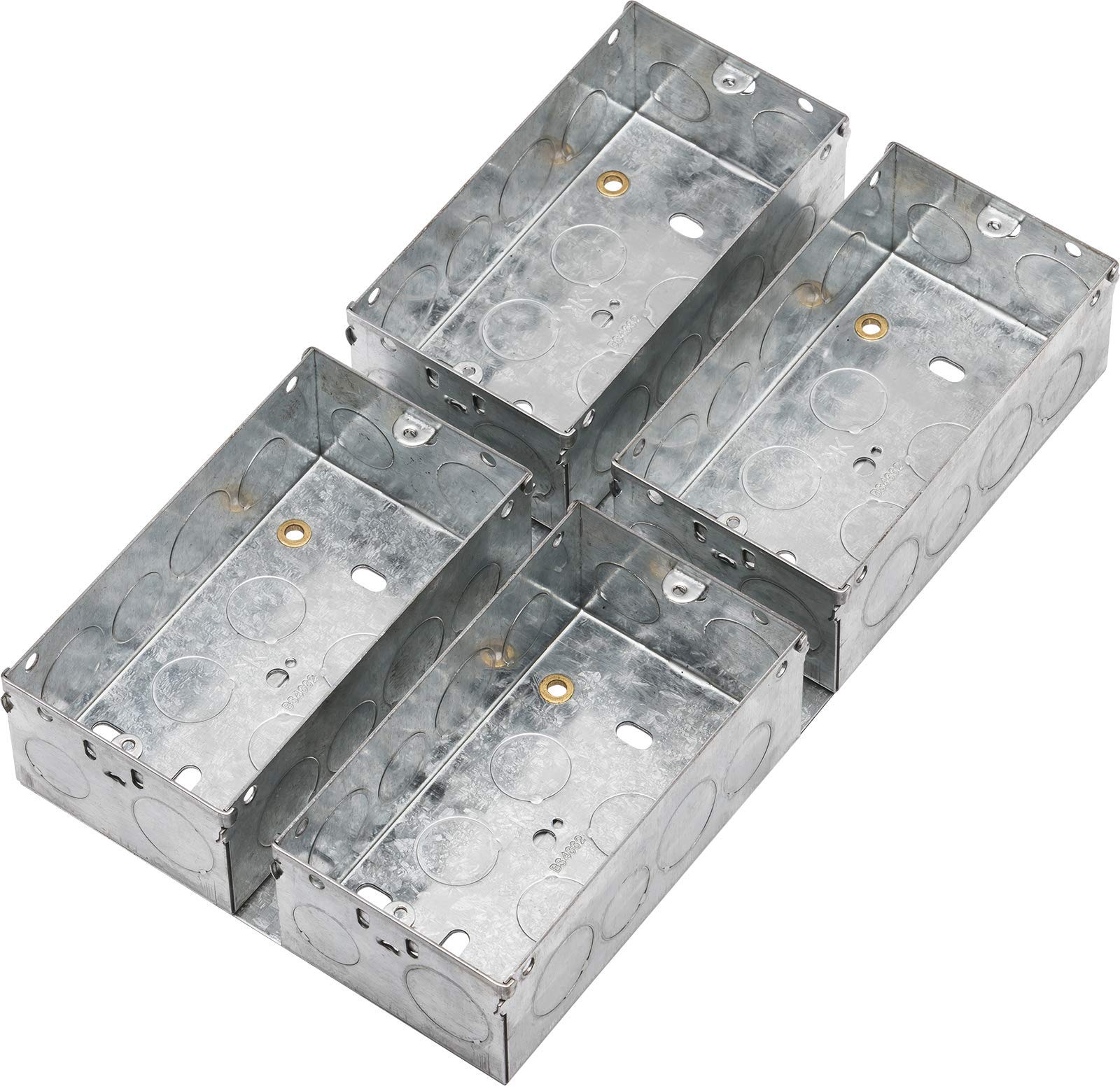 Knightsbridge 47 mm Galvanised Steel Box for Multimedia Combination Plates