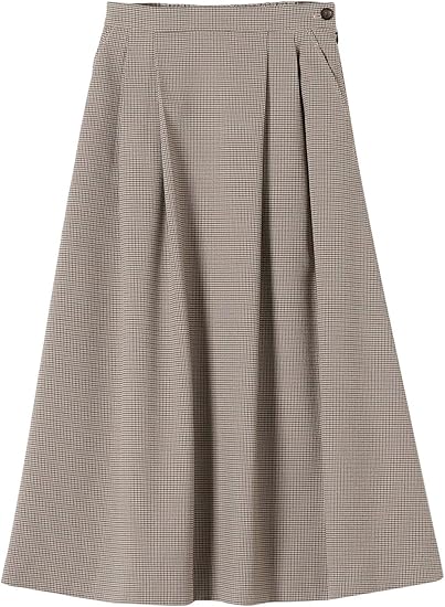 Amazon Co Jp シップス エニィ レディース スカート ハウンドトゥース チェック レディース ベージュ 茶色 36 服 ファッション小物