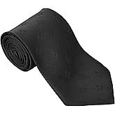 Masonic Regalia Craft Masons Neck knitted Woven Silk Tie with square and compass black