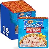 Sweet Sue Premium Chicken Breast, 3 Ounce (Pack of 18) - 19g Protein per Serving, 97% Fat Free - Gluten Free, Keto Friendly -