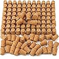 Bercoor 120 Pack #7 Tapered Cork Plugs, Wooden Wine Bottle Cork Stoppers Replacement Corks for Wine Beer Bottles, DIY Crafts, 0.8 x 0.6 x 1 Inch