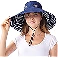 Packable Extra Large Brim Floppy Sun Hat Reversible UPF 50+ Beach Sun Bucket Hat