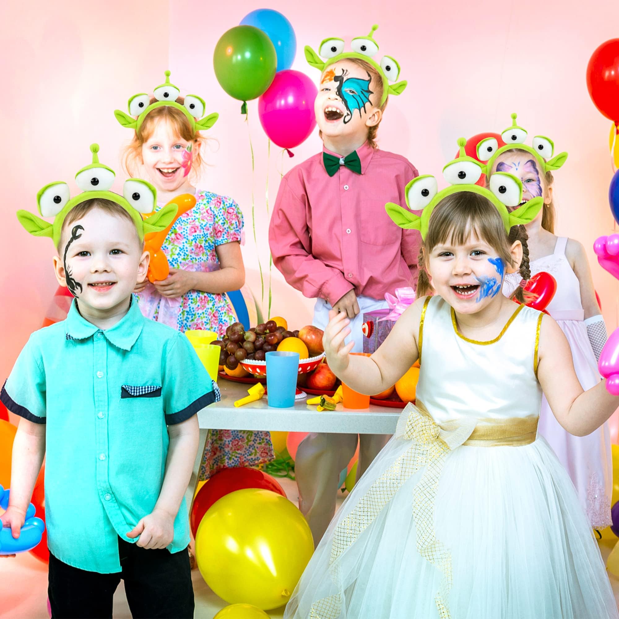 Oufegm Alien Headband for Kids and Adults Monster Plush Headwear Accessories for Party Halloween Costumes