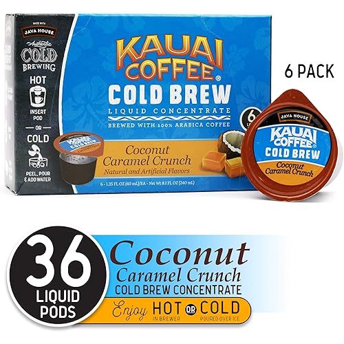 Java House Cold Brew Coffee Concentrate Liquid Pods Fluid