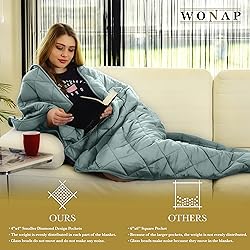 WONAP Weighted Blanket King Size - 100% Bamboo