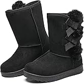 Witwatia Winter Snow Boots for Women Mid Calf Warm Fur Lined Boots Ladies Slip on Fashion Bootie