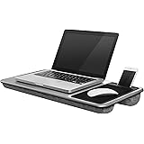 LapGear Deluxe Laptop Lap Desk 91485 Silver Carbon