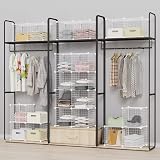 HOMIDEC 9 Cube Wire Storage Shelves Modular Closet Organizer Bookcase view 3