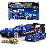 ​​Mattel Brick Shop Hot Wheels Speed Series Building Set, Cadillac Project GTP Hypercar with 236 Pieces, Realistic Details an