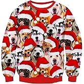 Goodstoworld Mens/Womens Ugliest Christmas Sweatshirt 3D Unique Hilarious Graphic Pullover Shirt S-4XL