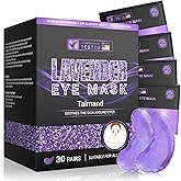 Under Eye Patches (30 Pairs), Under Eye Mask for Puffy Eyes and Dark Circles, Eye Masks with Collagen, Relieves Pressure and Reduces Wrinkles, Revitalises and Refreshes Your Skin, Lavender