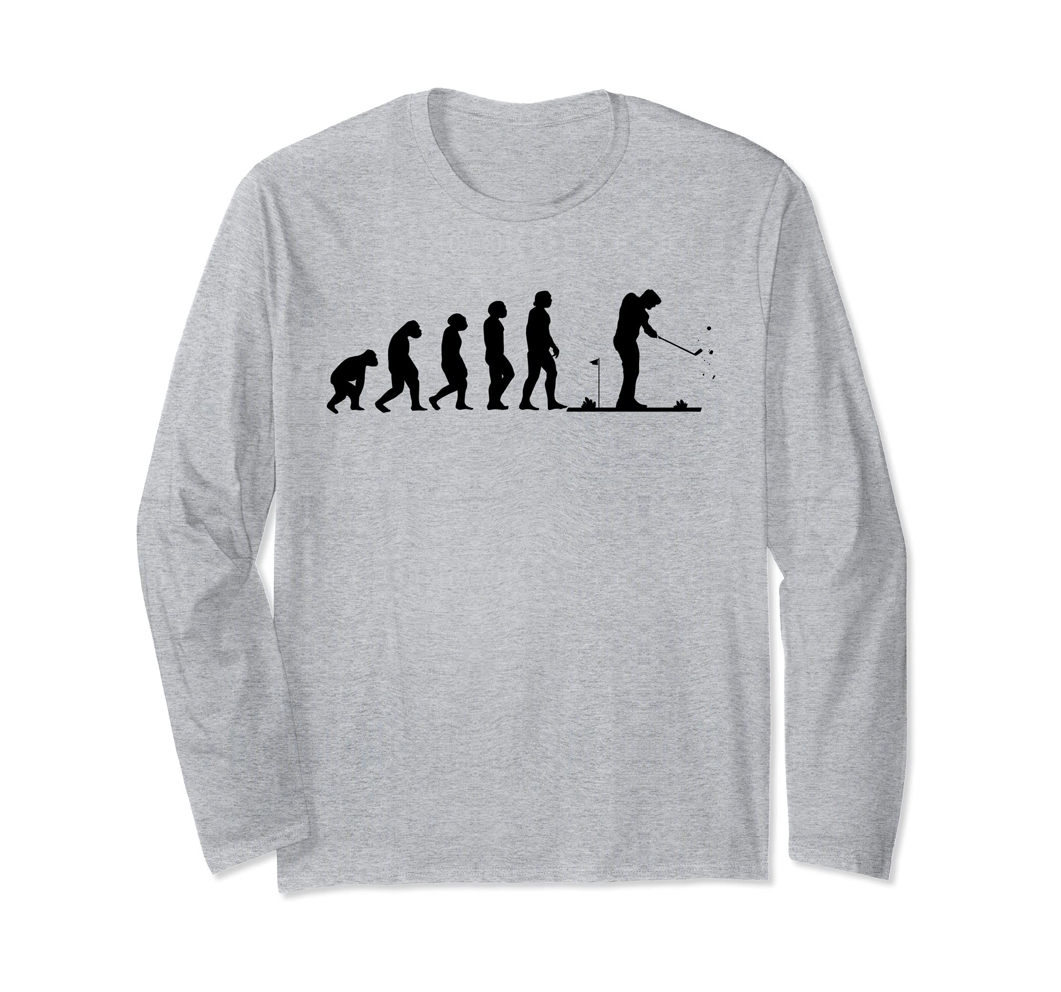 Golf Evolution golfer golf player golf course play golf gift Long Sleeve T-Shirt