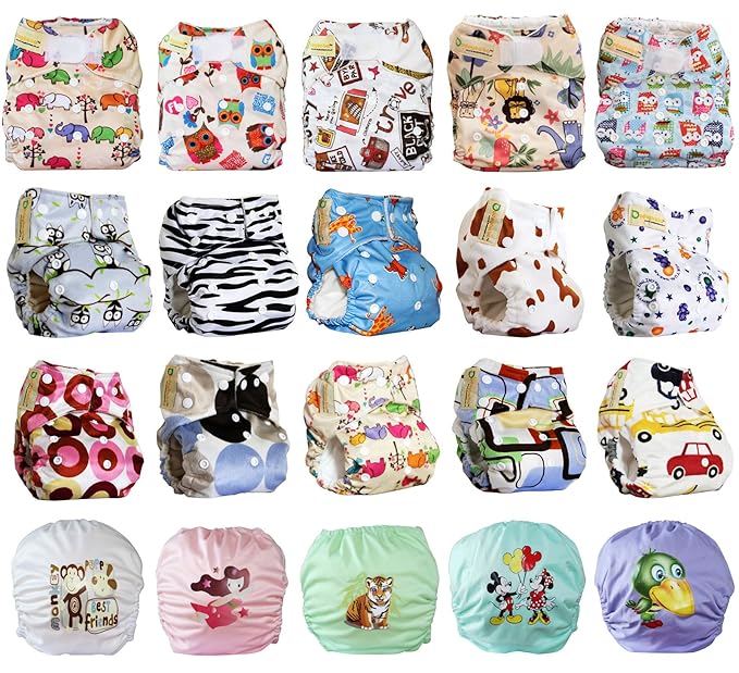 title=Dudeybaba, pannolini lavabili riutilizzabili, pannolini per neonato o bambino,