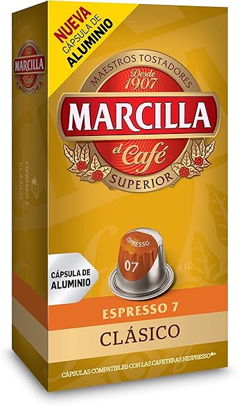 MARCILLA café clásico 10 cápsulas caja 50 gr: Amazon.es: Alimentación y bebidas