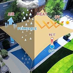 Artpuch 6.5'x10' Sun Shade Sails Canopy Rectangle