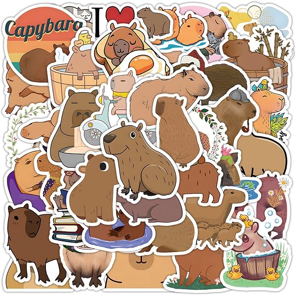 Capybara Make-up-Tasche – 23x17 Cm, Segeltuch Mit Reißverschluss, Lustiges Geschenk Für Tierliebhaber