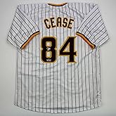 Facsimile Autographed Dylan Cease San Diego Pinstripe Reprint Laser Auto Baseball Jersey Size Men's XL