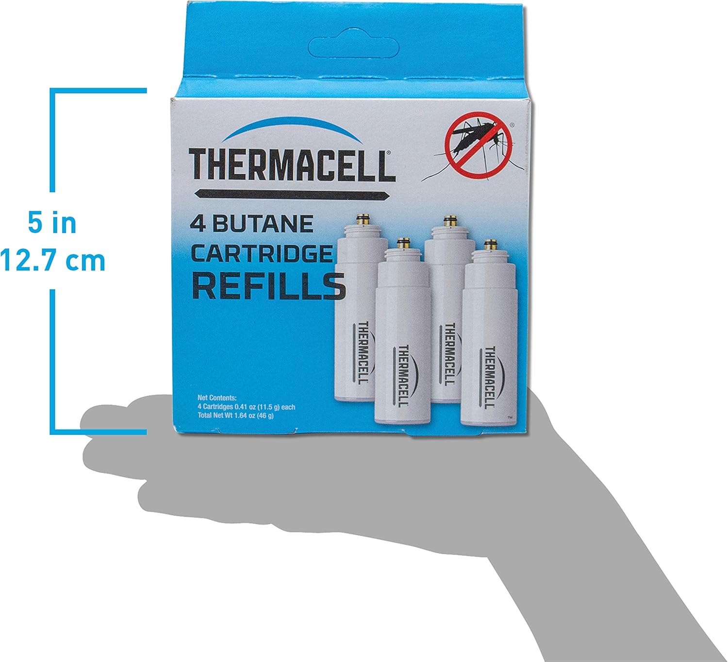 Thermacell Mosquito Repellent Fuel-Only Refills, 4-Pack; Cartridges Last 12 Hours Each; Use with Thermacell Fuel-Powered Mosquito Repellent Repellers, Lanterns and Torches; Repellent Mats Not Included: Sports & Outdoors