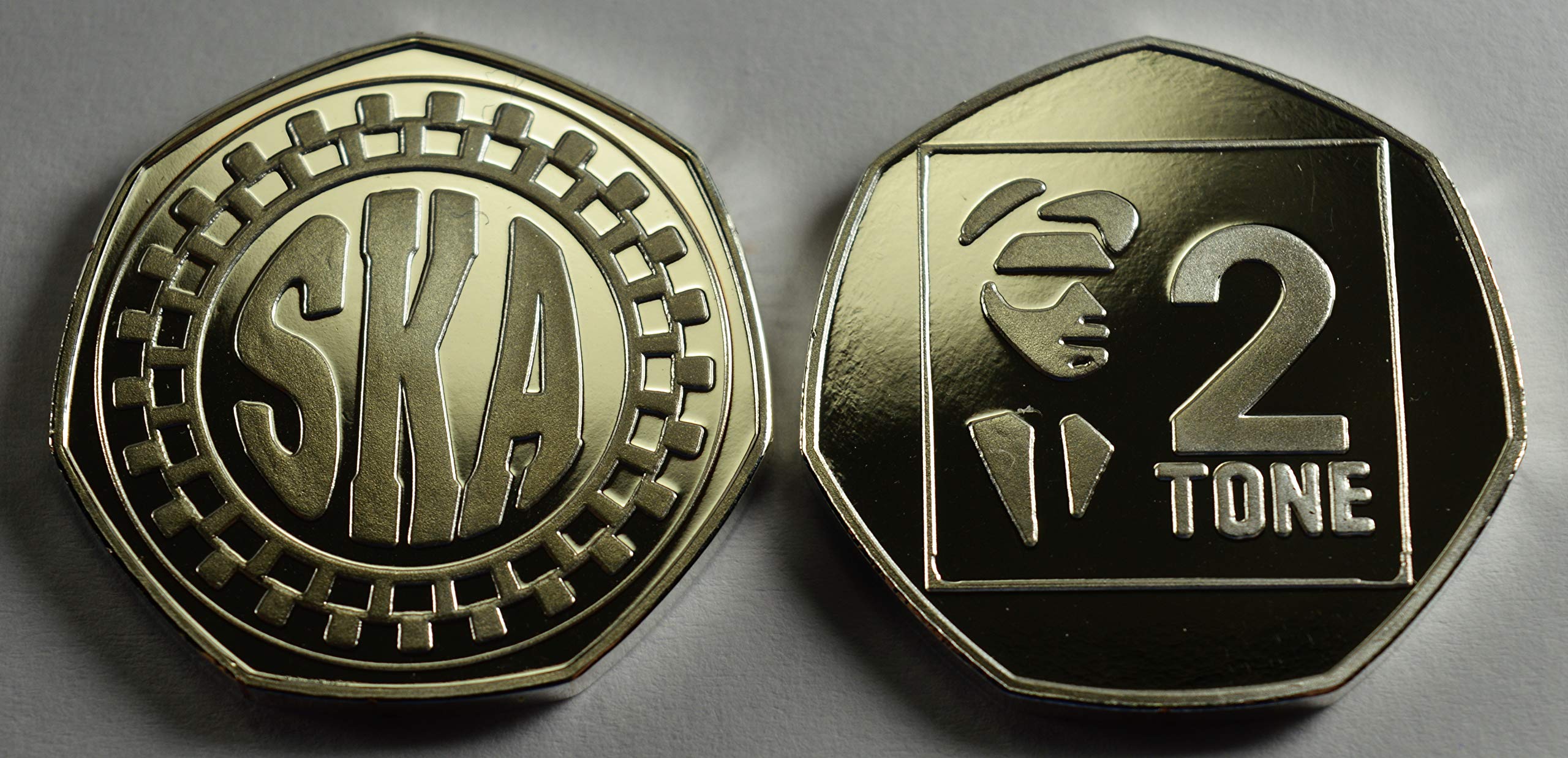 SKA 2 TONE Silver Commemorative Coin Albums/50p Collectors, NEW! Reggae, Mod. Two Tone, Rude Boy