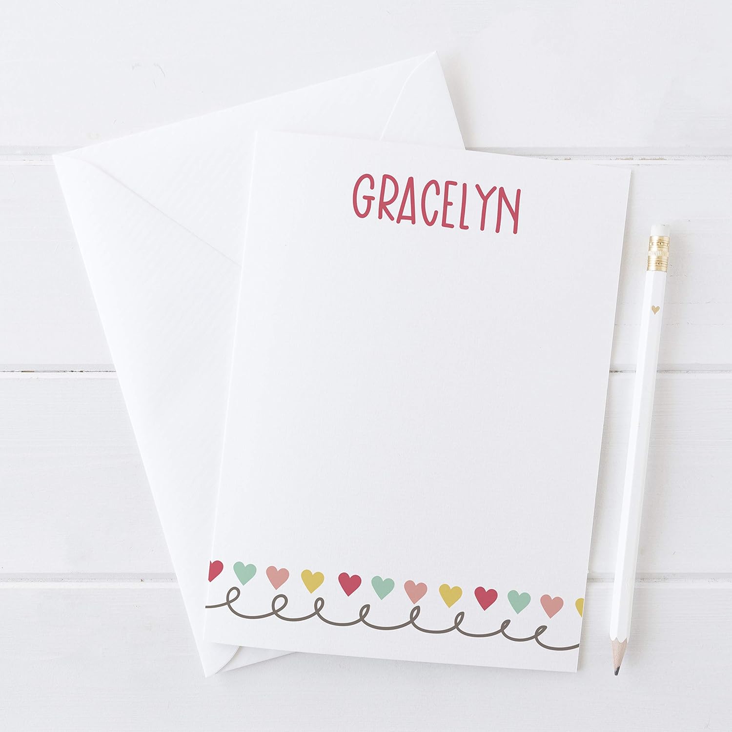 personalized stationery for girls
