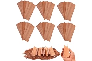 PEOKPIPLE Spanish Cedar Wood Sheets for Cigars (30 Pack) - Premium Humidor Accessories, Veneer Lumber Strips Fits All Tubes/Jars/Boxes, Divides & Enhances Cigar Aroma