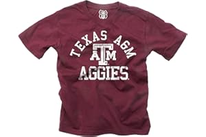 Wes and Willy NCAA Kids Short Sleeve Organic Cotton Tee Shirt