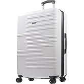 American Dreamliner 30 Inch Rolling Luggage, Hardshell Suitcase with Spinner Wheels, White
