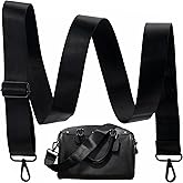 Wide Purse Strap Replacement Universal Adjustable Belt Shoulder Strap with Metal Hooks for Crossbody Shoulder Bag