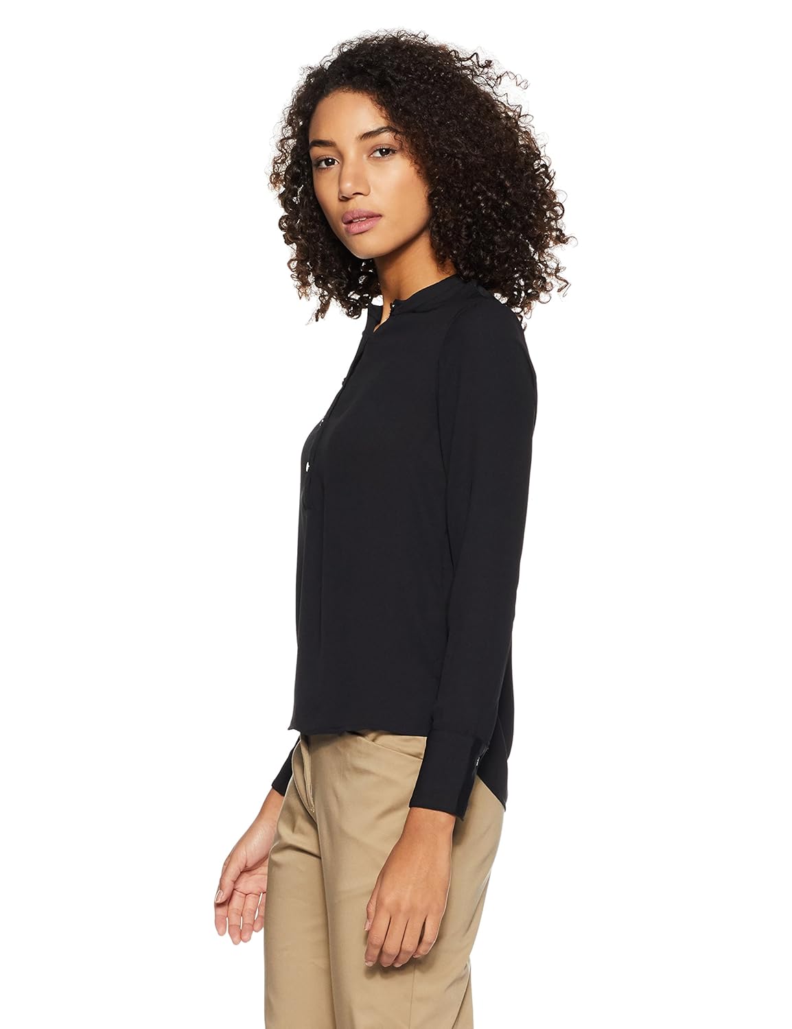 van heusen women's plain regular fit shirt