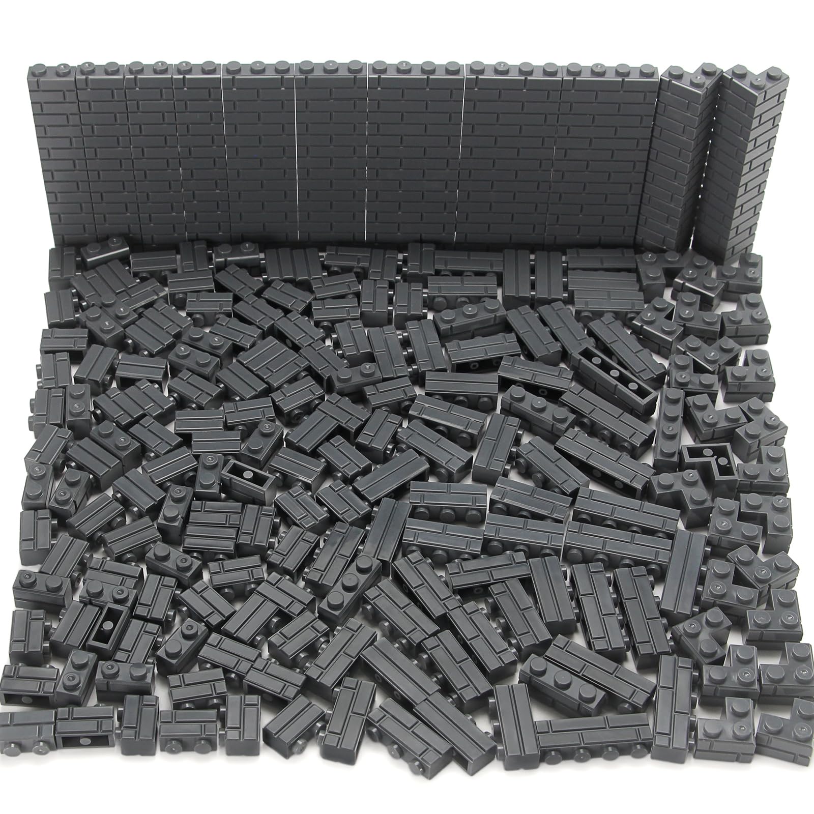 Feleph 260 Pieces Masonry Bricks Set Multicolored Building Blocks for Wall MOC Parts and Pieces Diverse Bulk Toy Set Compatible with Major Brands