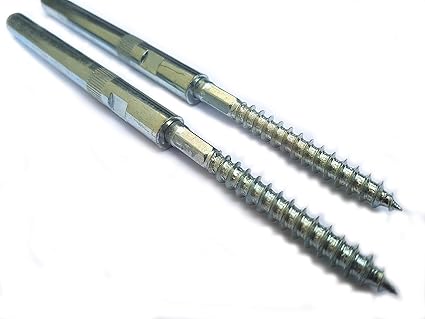 Regalbodenträger Doppelpack Tablarträger mit fester Stockschraube für versteckte Montage - Durchmesser:10mm