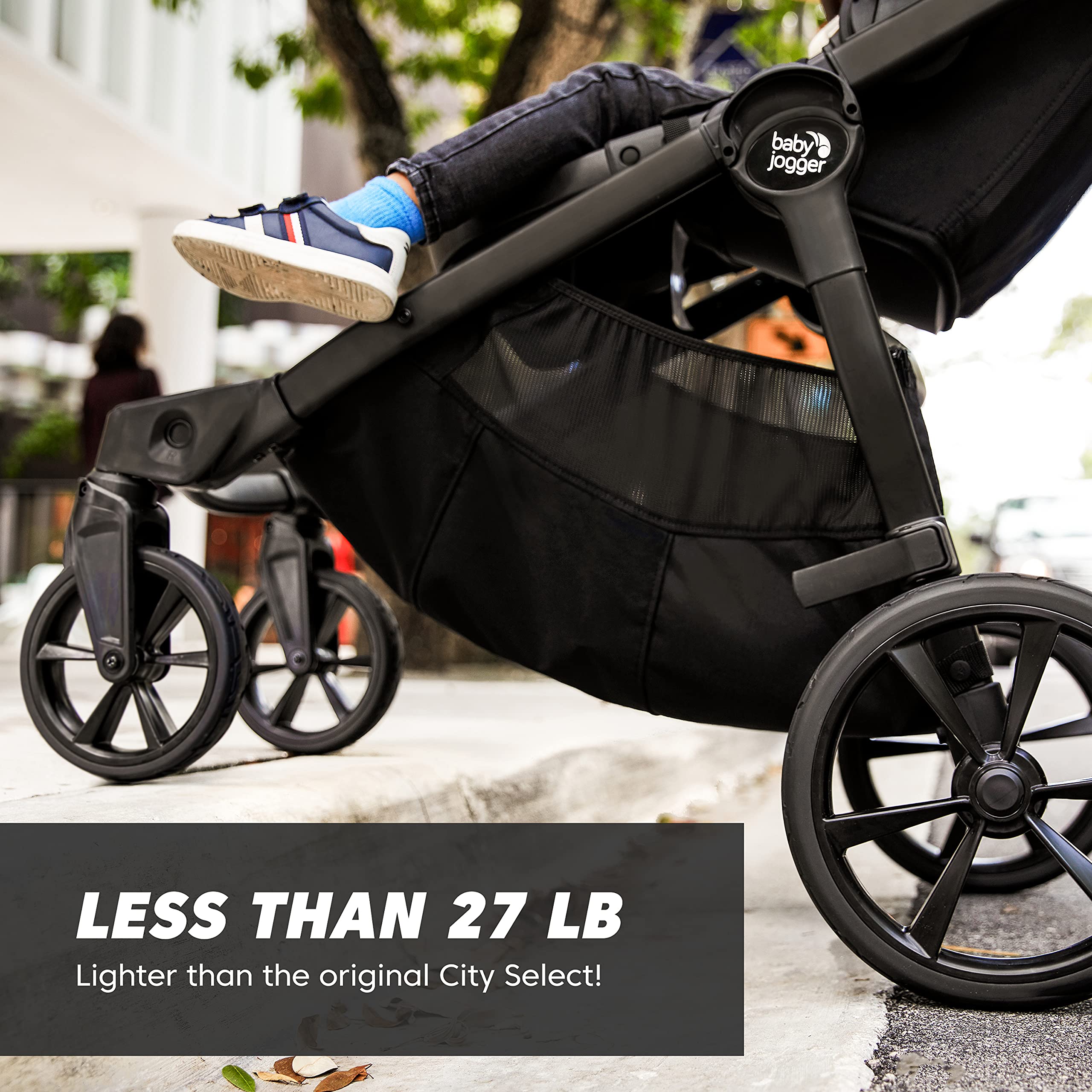 Baby Jogger City Select 2 Single-to-Double Modular Travel System Includes City GO 2 Infant Car Seat Radiant Slate