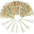 AUEAR, 100 Pack 4.7 Inch Bamboo Cocktail Picks Heart Shaped sticks for Appetizers Skewers Toothpicks Decorative Snack Sandwich Finger Food Tapas Fruit Kabob BBQ Bar Wedding Party Supplies