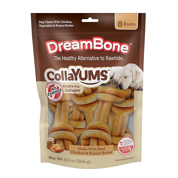 DREAMBONE COLLAYUMS KNOTS PLUS COLLAGEN CHEWS FOR DOGS,...