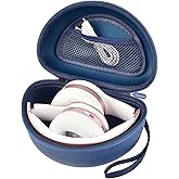 Headphone Case Compatible with Beats Solo 4/ Studio Pro x Kim Kardashian/ Solo3/ Studio3/ Solo2/ Solo Pro Bluetooth On-Ear Headphones Headset - Blue