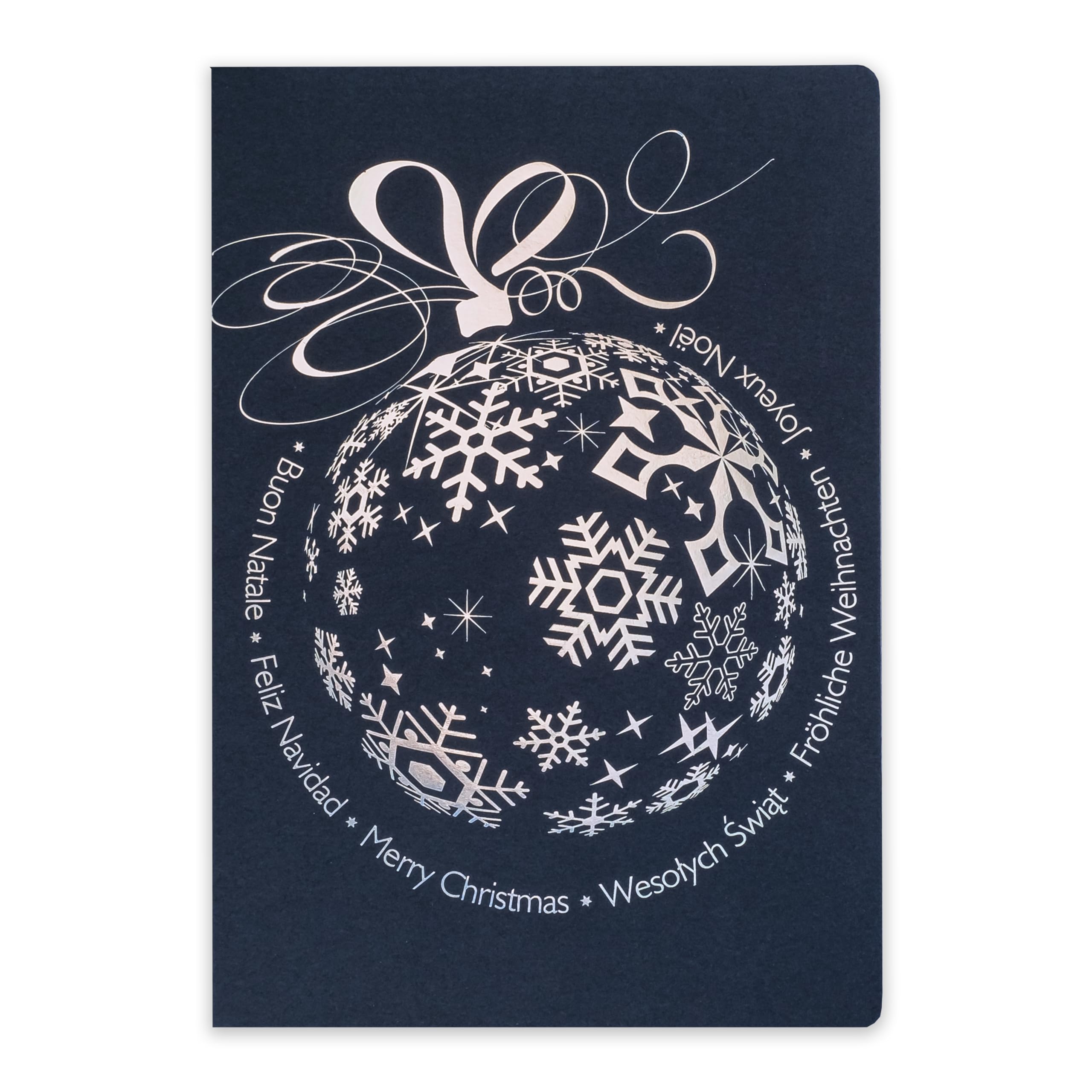 Art Nuvo Exclusive Christmas Cards no. 16 Set of 10 Identical Cards, 120 x 170 mm, Gold-Plated and Embossed Christmas Motifs, Made from Decorative Paper and Colourful Paper with Inserts and envelopes