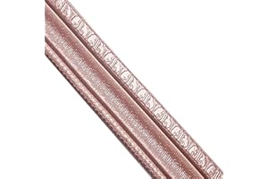 LAVIFER 90"x 3" Self Adhesive Flexible Foam Molding Trim,3D Wallpaper Border Wall Trim Line Skirting Border Self Adhesive Self Adhesive Flexible Foam Molding Trim (2Pcs,Deep Coffee)