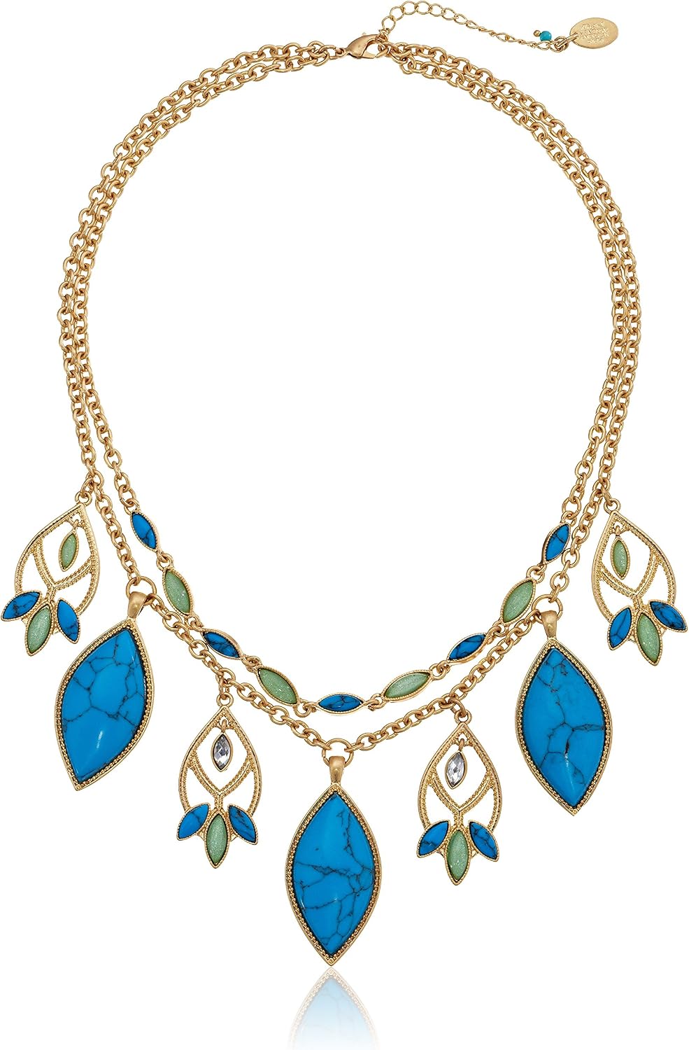 NINE WEST VINTAGE AMERICA "Aqua Verde" Drama Frontal