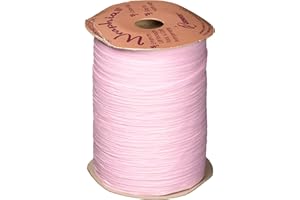 Berwick Offray Matte Pink Raffia Ribbon, 1/4'' Wide, 100 Yards, 7MM