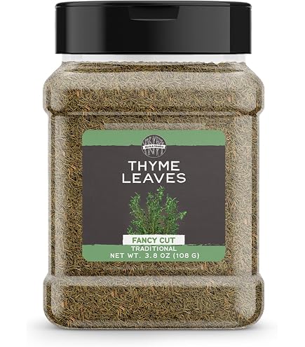 Badia Whole Thyme Dried Leaves – 8 Oz – Tomillo Entero Seco – Gluten Free, Kosher