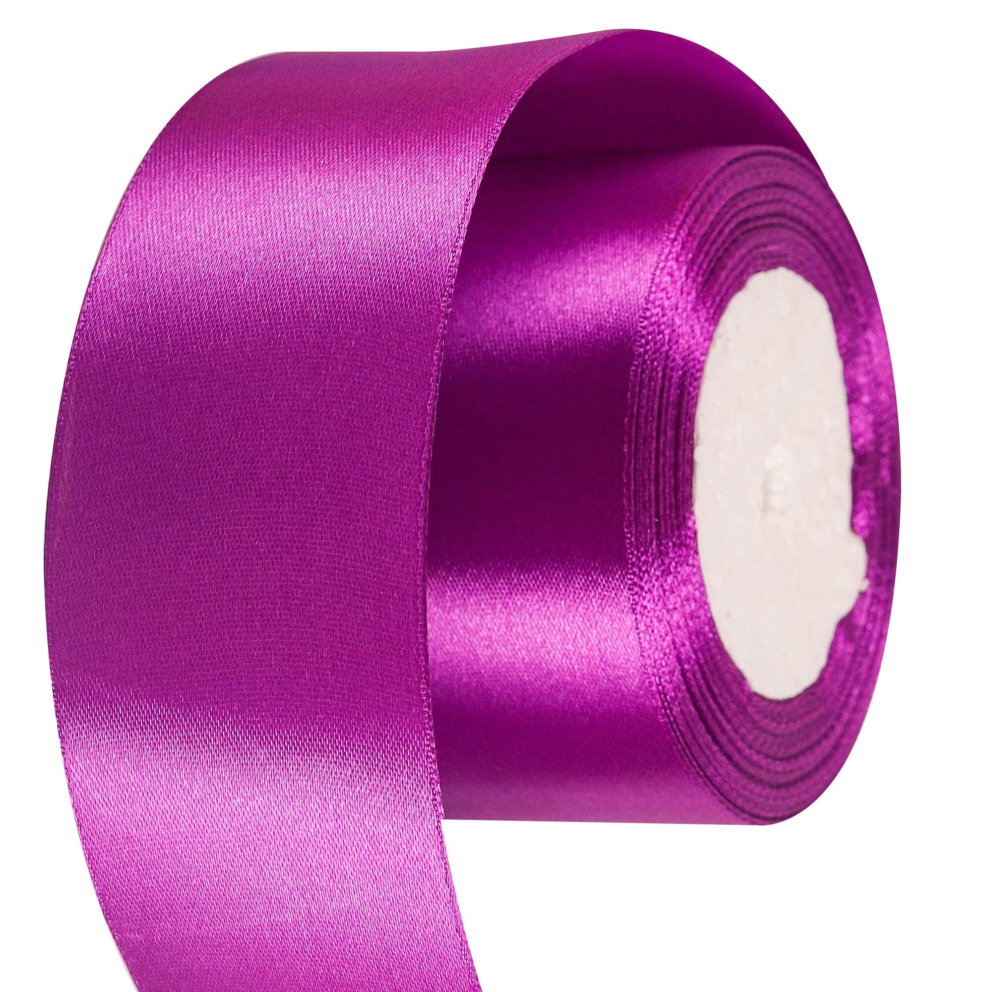 40mm Wide Dark Purple Ribbon Thick Helloween Satin Ribbon 22m, 1.5 inch Thick Deep Purple Ribbon for Gift Wrapping Wedding Car Birthday Cake Hair Bow Florist Bouquet Crafts Decorations