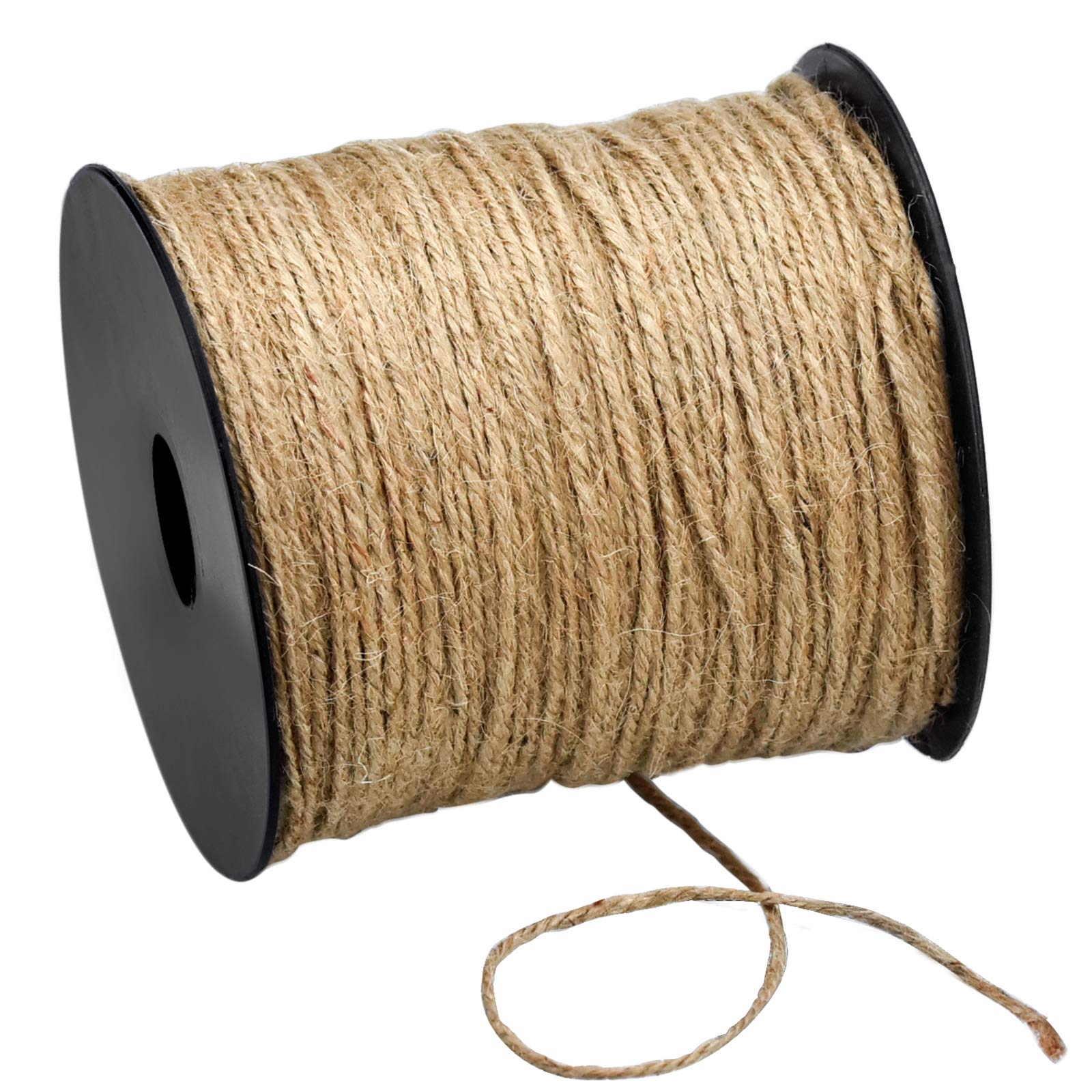 KARAA Jute 200m Thread 3Ply Gardeners Twine for Crafts Decorative Garden Photos Gifts (Brown)