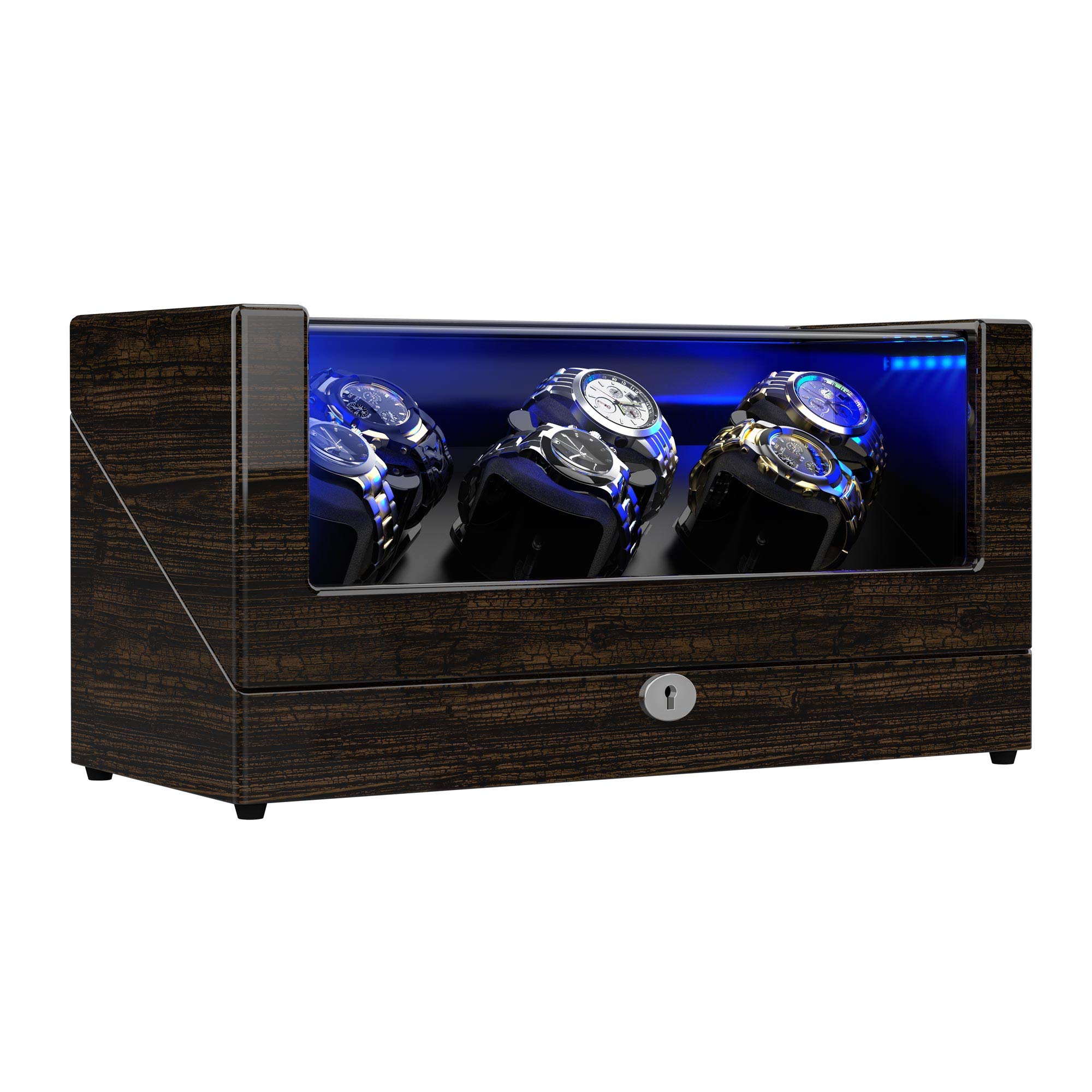 Watch Winder, for Rolex Automatic Watches with Flexible Watch Pillows