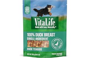 VitaLife 750 g Duck Tenders, All Natural Dog Treats
