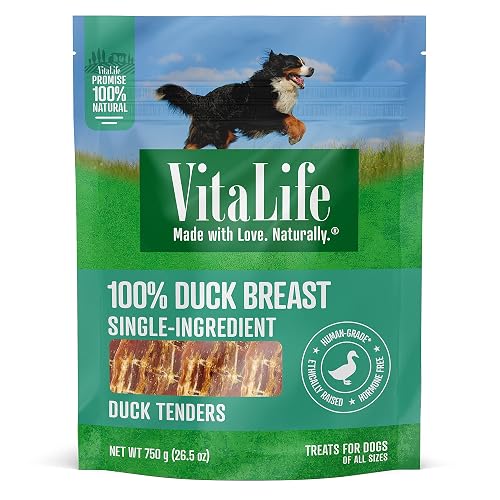 VitaLife 750 g Duck Tenders, All Natural Dog Treats | Natural Ingredient