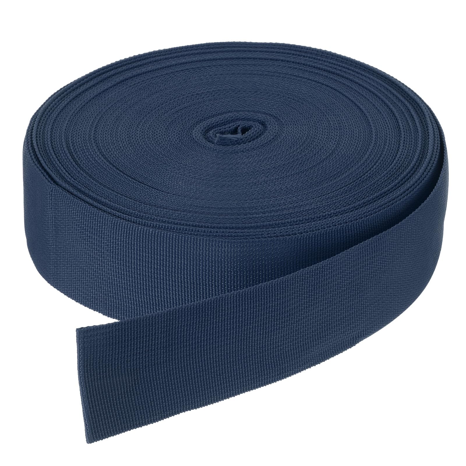 DMiotech 50 Yard x 2 Inch Width Nylon Webbing Strap Poly Flat Webbing Strapping for DIY Craft Backpack Strapping, Sewing, Outdoor Gear Repair, Navy Blue