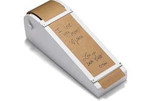 Rettel - Desktop Roller - Kraft Paper Desktop Roller - 1 Kraft Paper Roll Included (White)