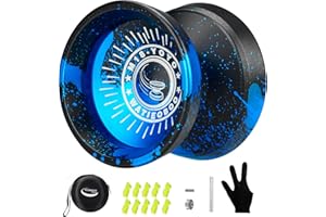 WATIEOBOO M18 Responsive & Unresponsive Metal Yoyo Kit - Beginners & Adults Pro Trick Yoyo with Bearing, Strings, Case & Gloves